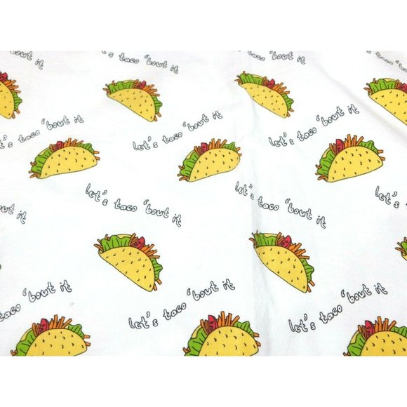 Let's Taco Bout It Twin Flat Bed Sheet with 2 Pillowcases Dreamsetter - Picture 6 of 6
